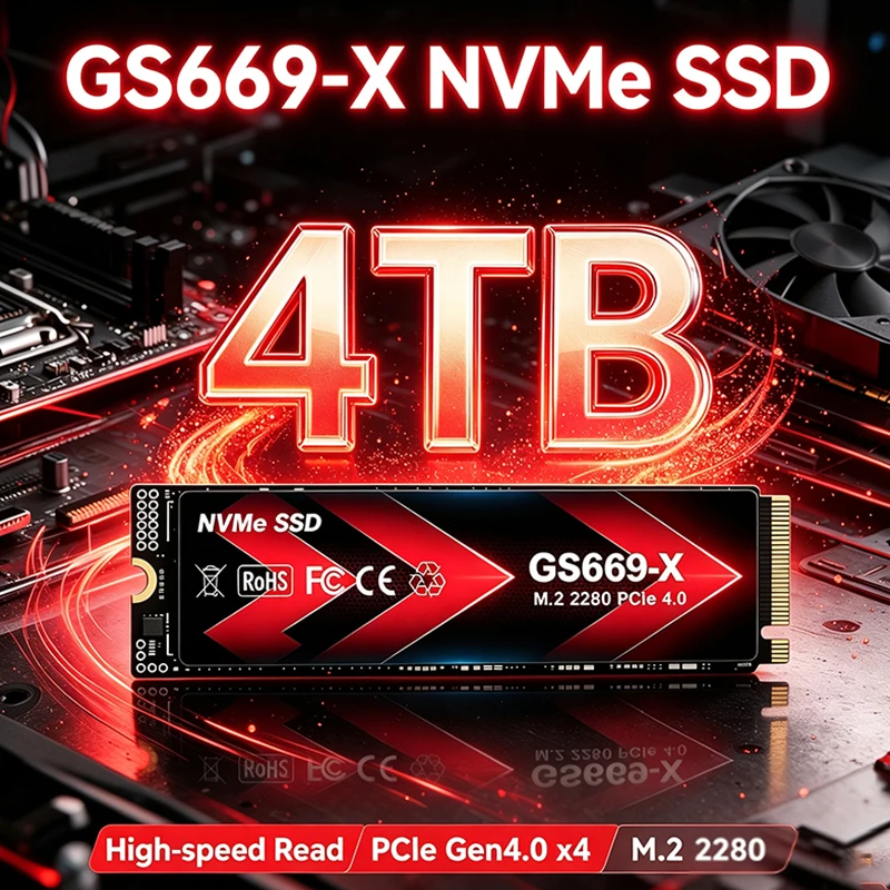 M.2 Nvme 4Tb Pcie 4.0 Ssd - Neue Original GS669-X NVMe SSD M.2